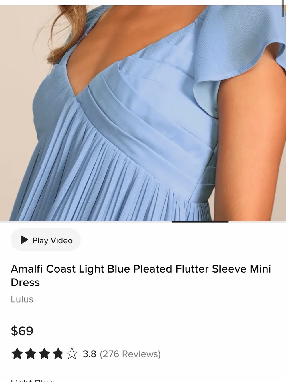 Lulus Baby Blue Dress - Picture 4 of 9